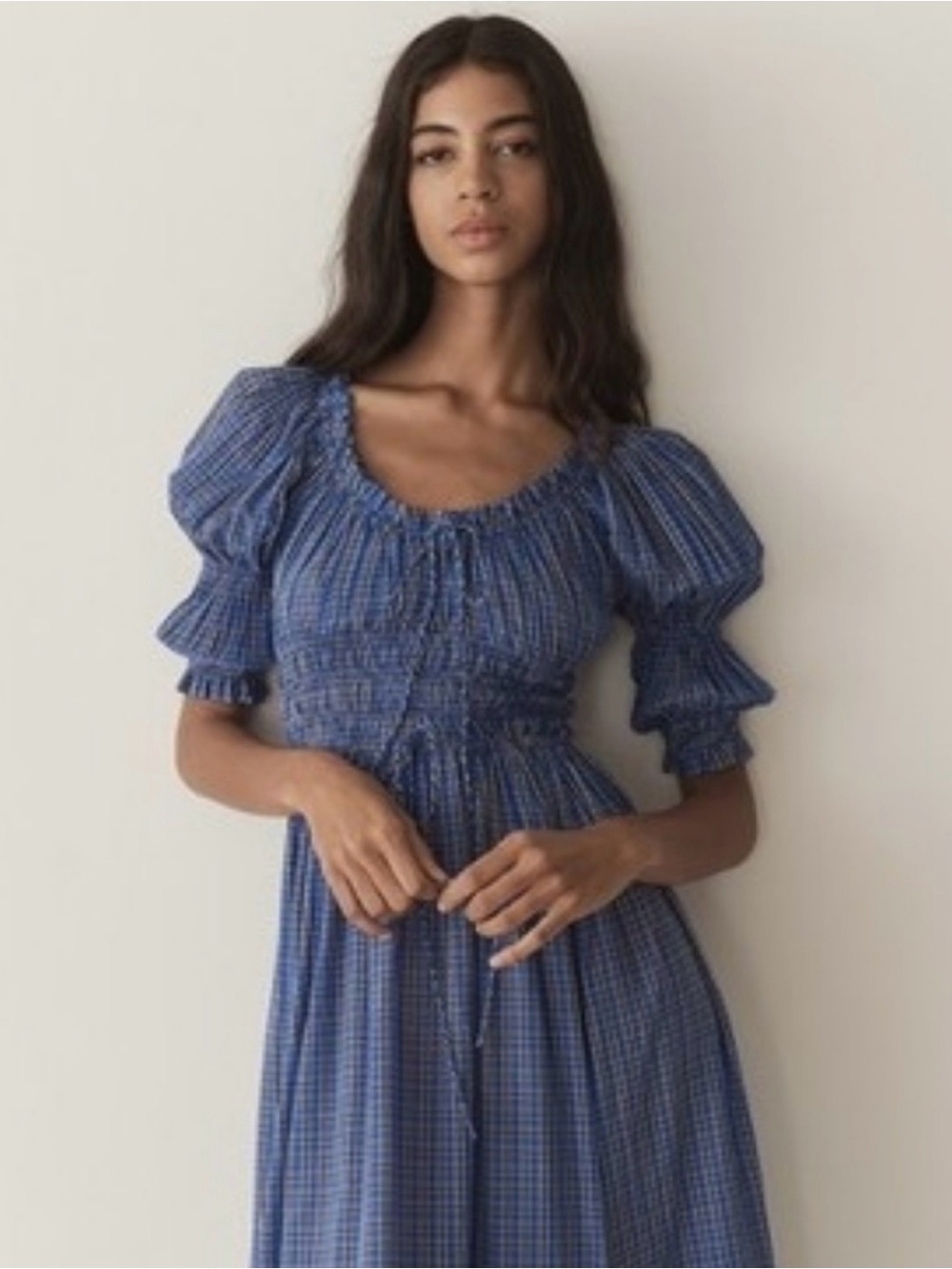 dôen ischia dress gingham